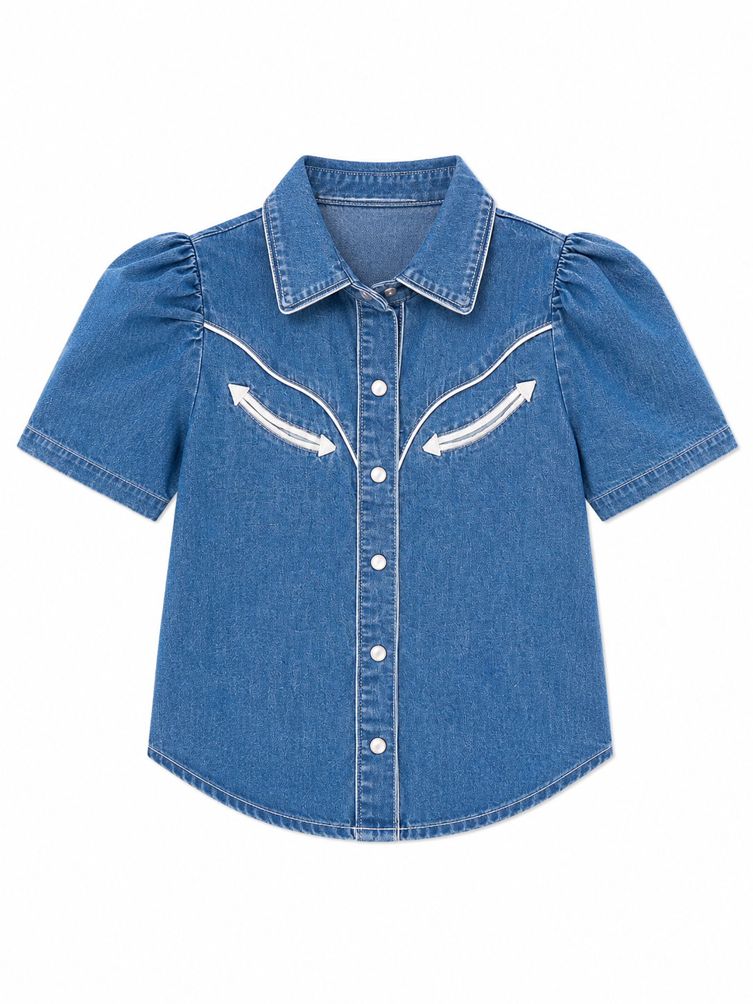 Pearl Snap, DENIM SS WB2707T(PACK OF 8)