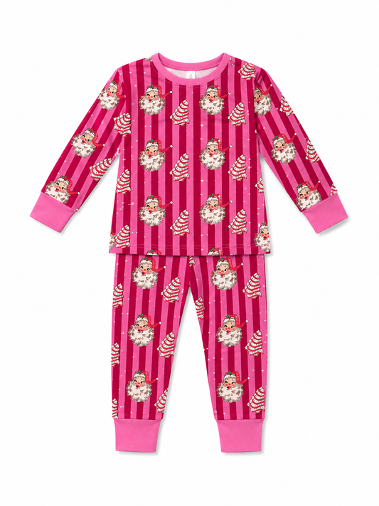2 piece LS PjJ Christmas Cake Stripe WB2303T (PACK OF 8)