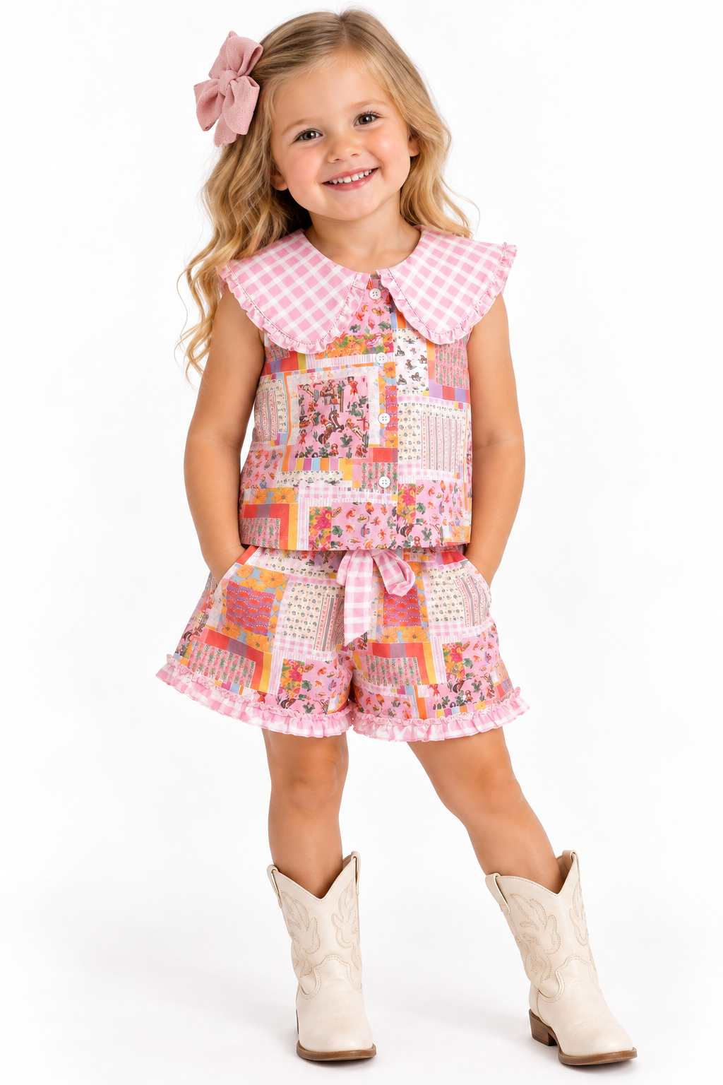 WB116T-FANCY COWGIRL PATCHWORK-PACK(8)