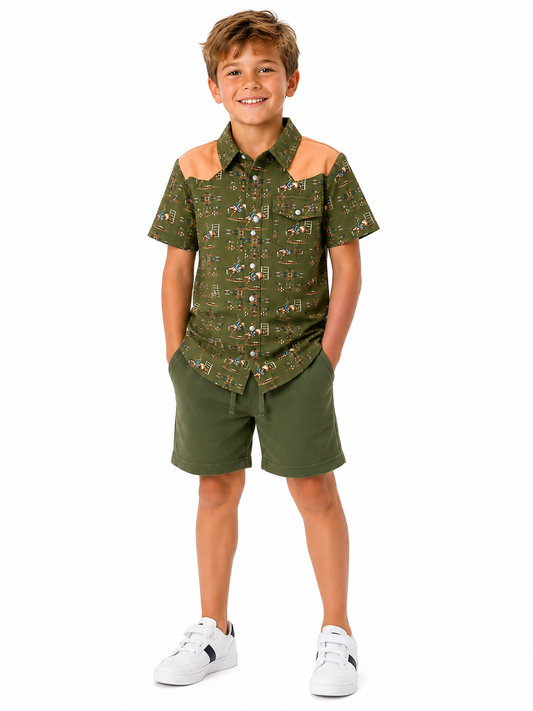 WB10Y AZTEC BUCKING HORSE-PACK OF 7