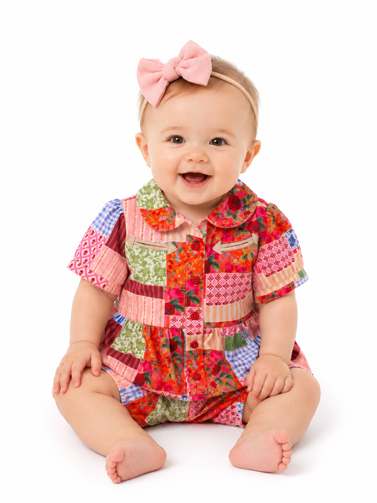 Dress, Patchwork WB1012IF(PACK OF 7)
