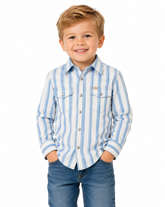 Light Blue Stripe Performance BOYS WB34T (PACK OF 8)