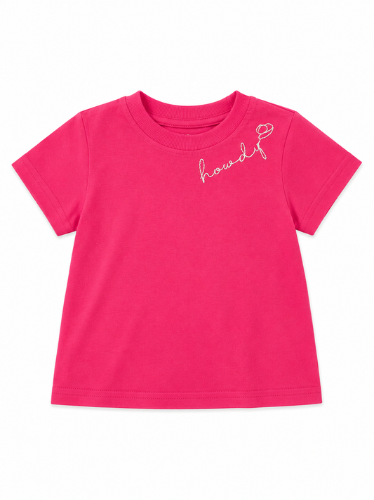 T-Shirt, PINK HOWDY WB1401T