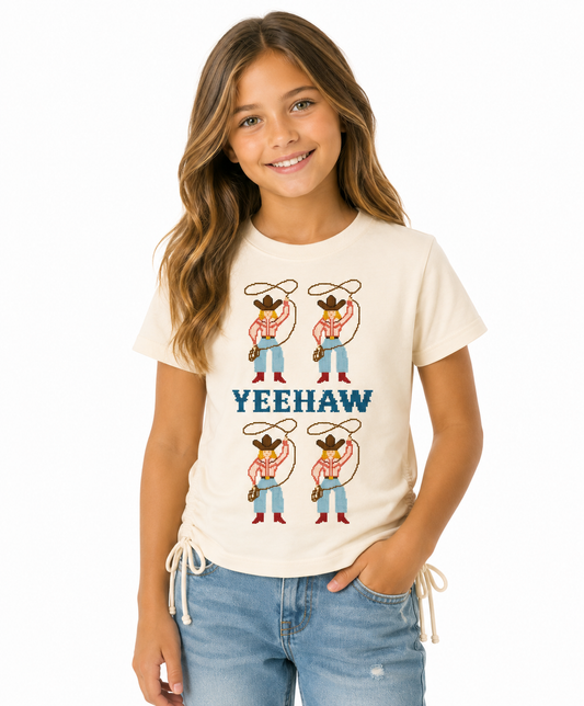 TSHIRT, YeeHaw Cowgirl WB37Y(PACK OF 7)