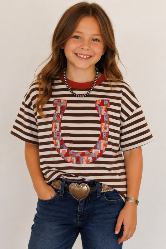 Horseshoe Patchwork Tshirt WB1412Y (PACK OF 7)