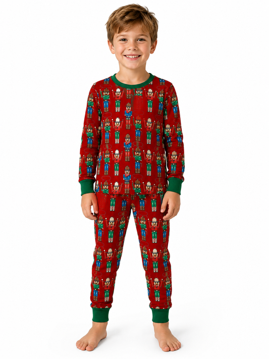2 piece LS PJ Cowboy Nutcracker WB2303Y(PACK OF 7)