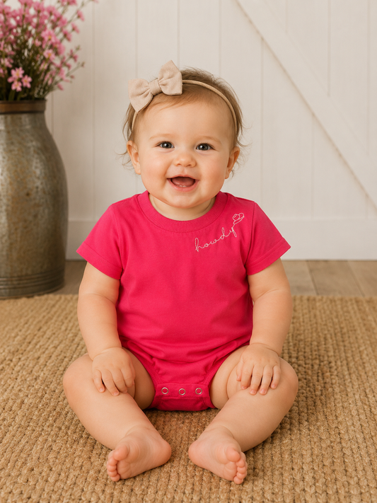 Onesie, Howdy PInk WB1401IF (PACK OF 7)
