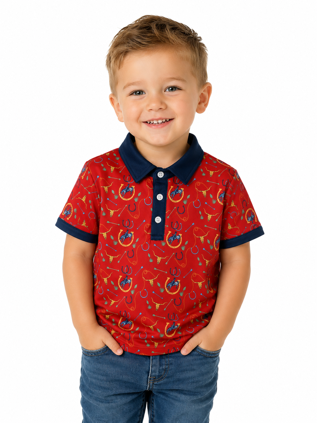 SS Polo, Red Arrow Cowboy WB33T (PACK OF 8)