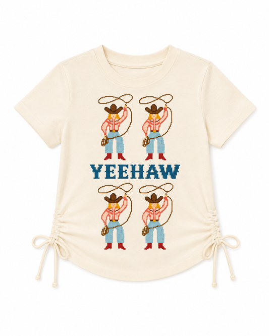 TSHIRT, YeeHaw Cowgirl WB37T(PACK OF 8)