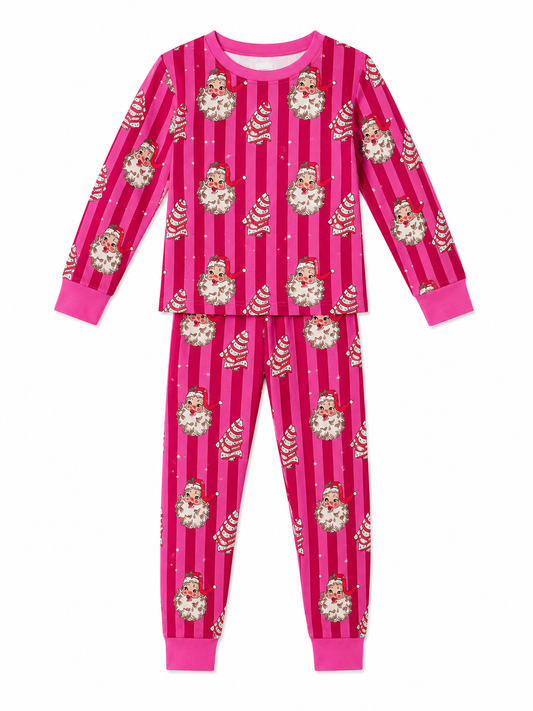 2 piece LS PJ Christmas Cake Stripe WB2303Y (PACK OF 8)