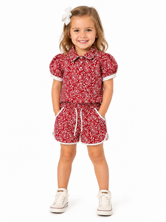 WB120T RED PAISLEY PACK OF 8