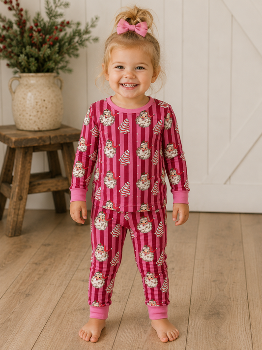 2 piece LS PjJ Christmas Cake Stripe WB2303T (PACK OF 8)