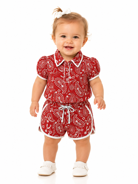 WB120IF RED PAISLEY PACK OF 6