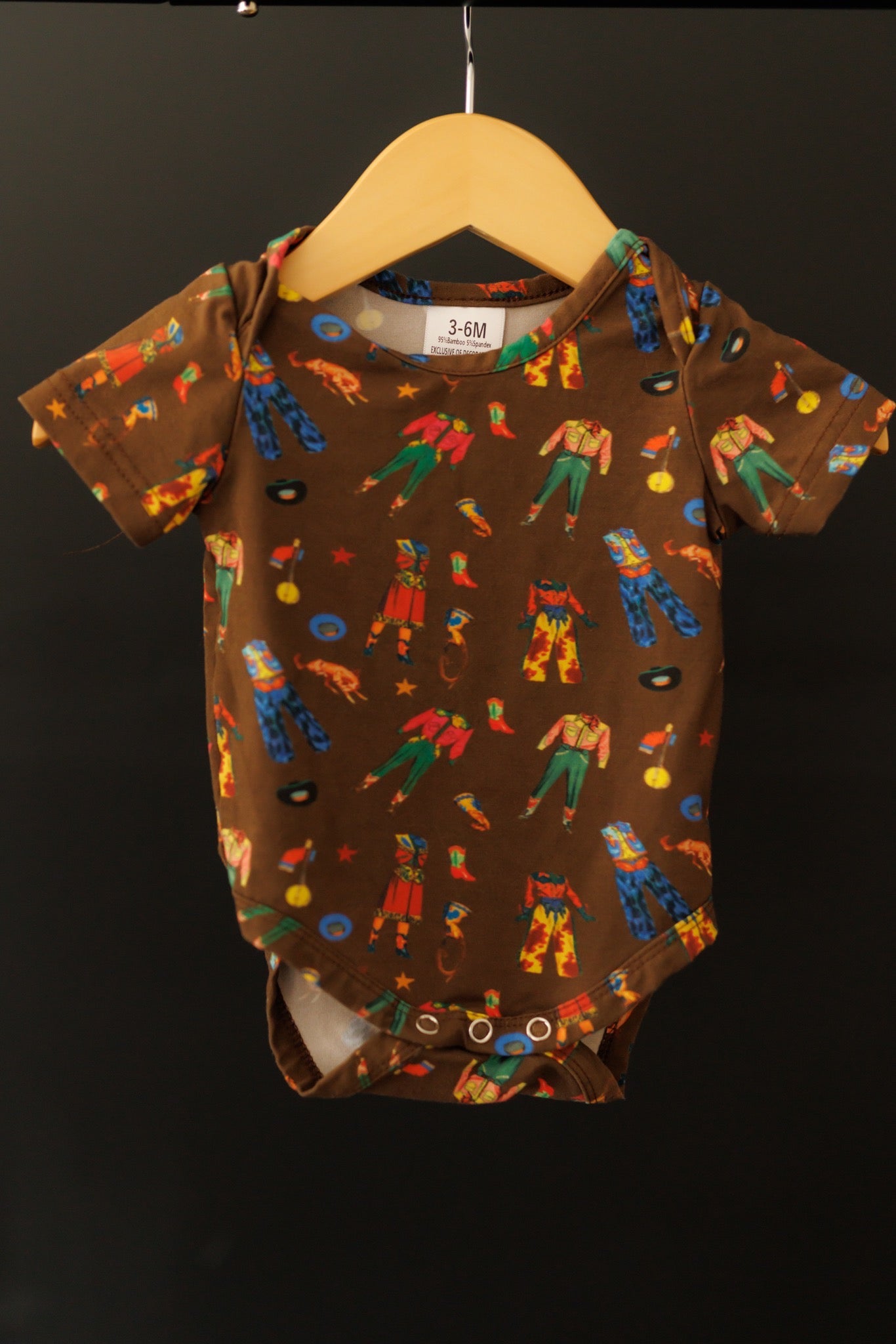 Onesie, Western Paper Doll Bamboo WB104IF (PACK OF 7)