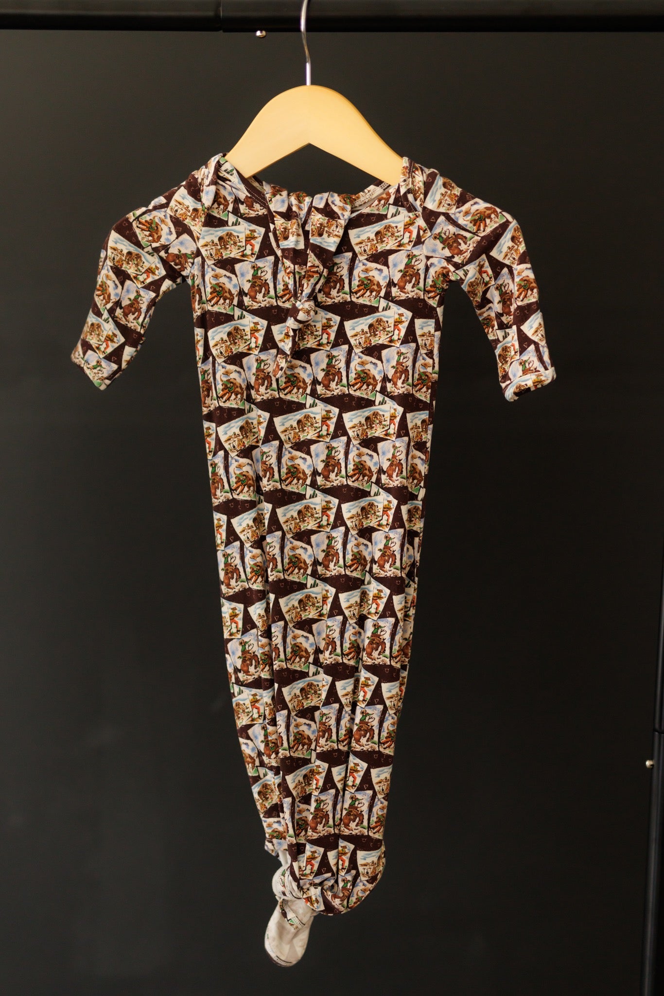 Knotted Gown, Brand Photo Print Bamboo Knotted GownWB105IF (PACK OF 2)