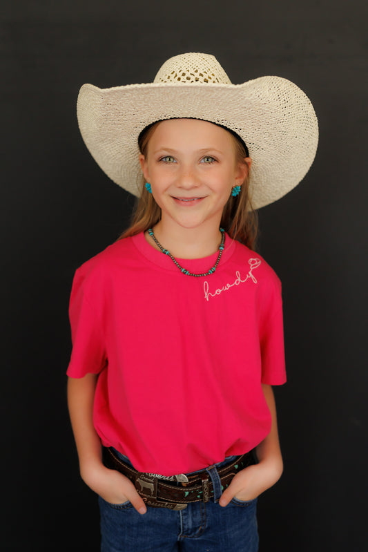 T-Shirt, PINK HOWDY WB1401Y
