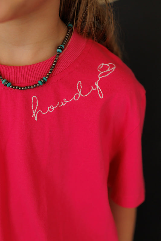 T-Shirt, PINK HOWDY WB1401Y