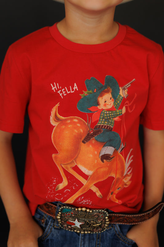 Hi Fella Red Tshirt WB26Y (PACK OF 7)