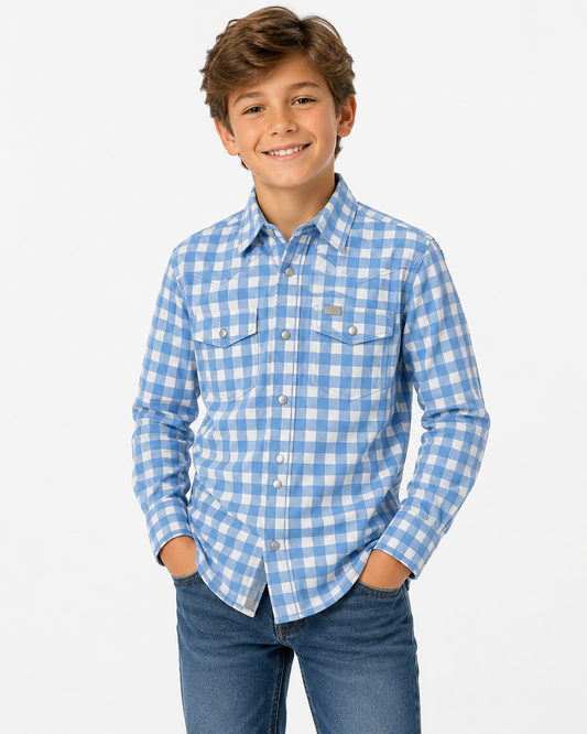 Blue Gingham WB34Y (PACK OF 7)