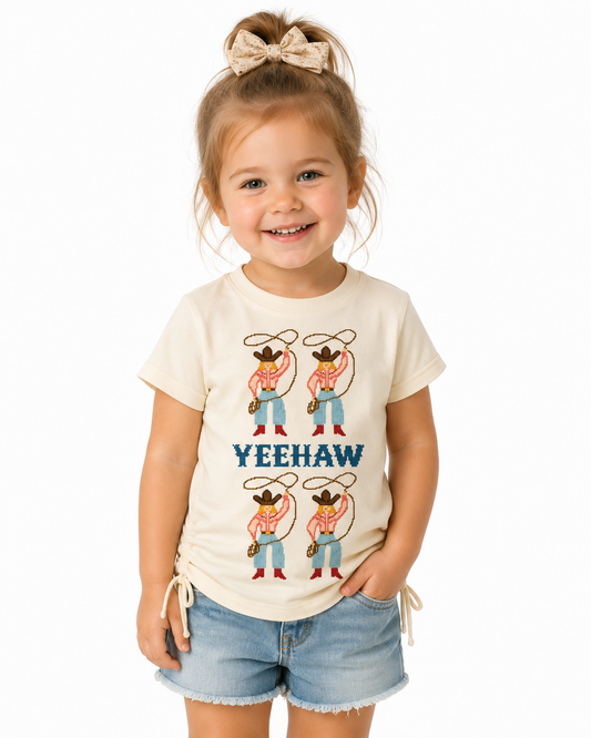 TSHIRT, YeeHaw Cowgirl WB37T(PACK OF 8)