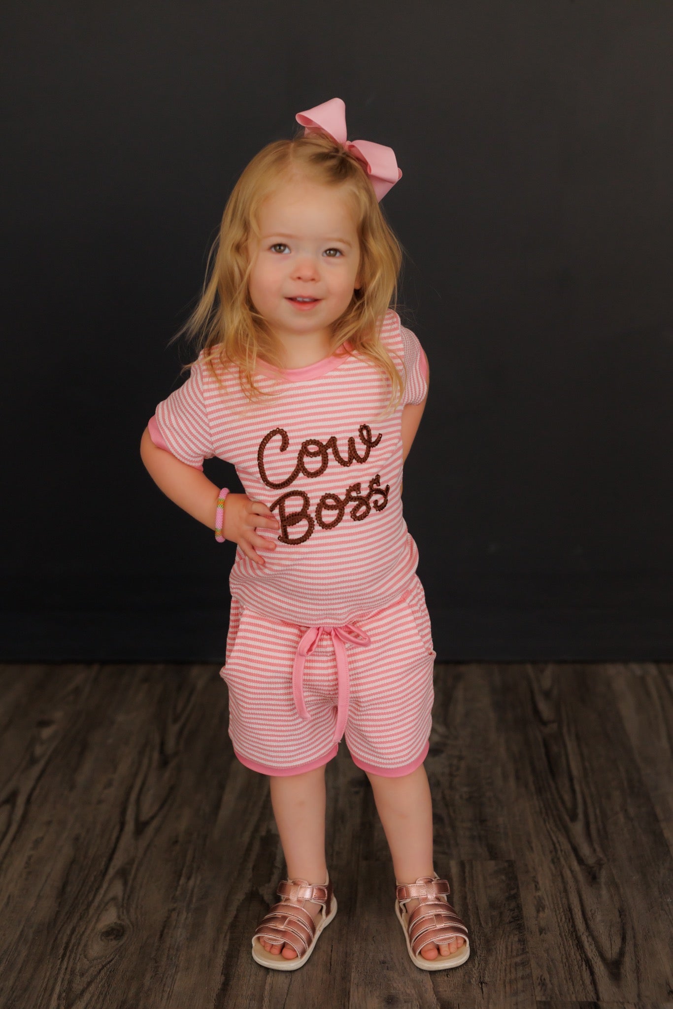 Set, PInk Stripe Cowboss WB18T (PACK OF 8)